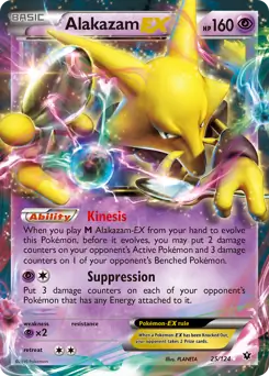Alakazam EX Pokemon card from Fates Collide
