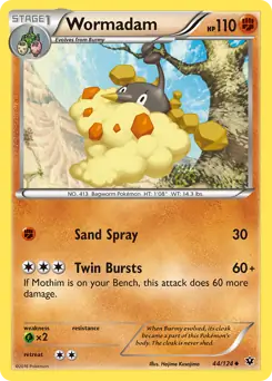 Wormadam Pokemon card from Fates Collide