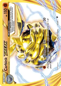 Carbink BREAK Pokemon card from Fates Collide