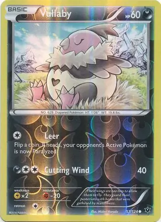 Vullaby Reverse Holo Pokemon card from Fates Collide