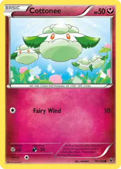 Cottonee Pokemon card from Fates Collide