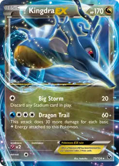 Kingdra EX Pokemon card from Fates Collide