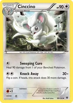 Cinccino Pokemon card from Fates Collide