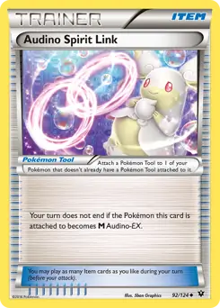 Audino Spirit Link Pokemon card from Fates Collide