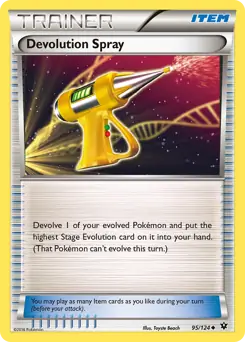 Devolution Spray Pokemon card from Fates Collide