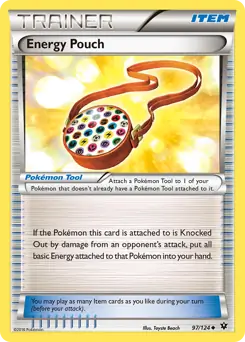 Energy Pouch Pokemon card from Fates Collide