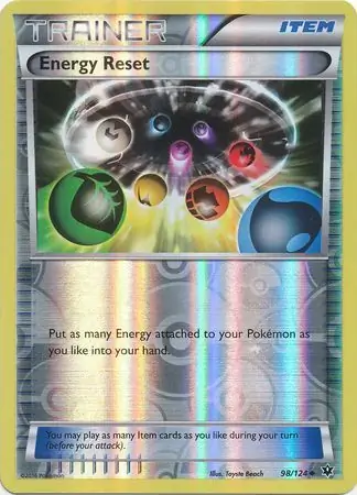 Energy Reset Reverse Holo Pokemon card from Fates Collide