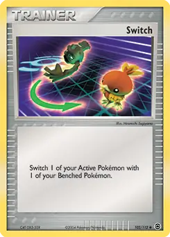 Switch Pokemon card from Fire Red Leaf Green