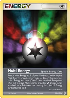Multi Energy Pokemon card from Fire Red Leaf Green
