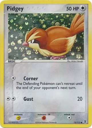 Pidgey Reverse Holo Pokemon card from Fire Red Leaf Green