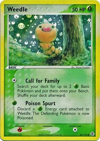 Weedle Reverse Holo