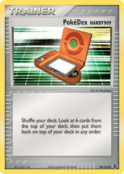 PokeDex Pokemon card from Fire Red Leaf Green