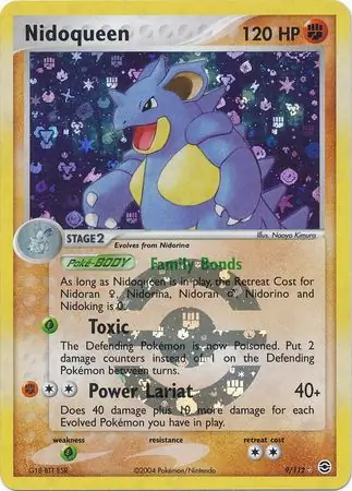 Nidoqueen Reverse Holo Pokemon card from Fire Red Leaf Green