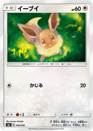 Eevee Pokemon card from Flareon-GX, Vaporeon-GX & Jolteon-GX Starter Sets