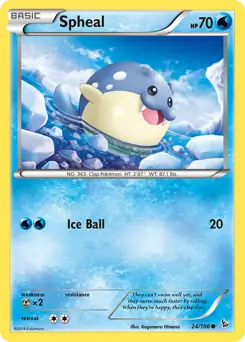 Spheal Pokemon card from Flashfire