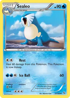 Sealeo Pokemon card from Flashfire