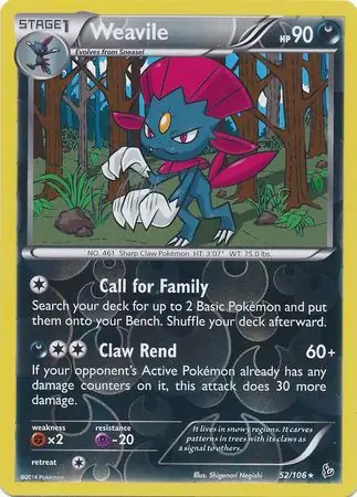 Weavile Reverse Holo