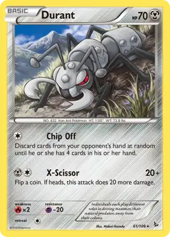 Durant Pokemon card from Flashfire
