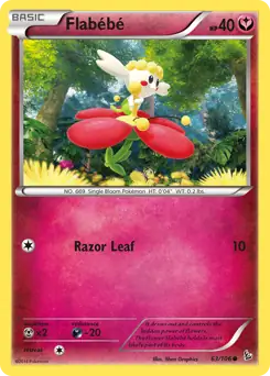 Flabebe Pokemon card from Flashfire