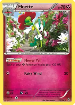 Floette Pokemon card from Flashfire