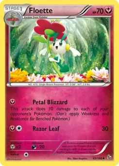 Floette Pokemon card from Flashfire