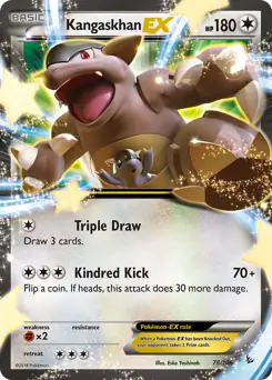 Kangaskhan EX Pokemon card from Flashfire