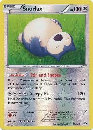 Snorlax Reverse Holo