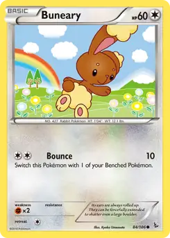 Buneary Pokemon card from Flashfire