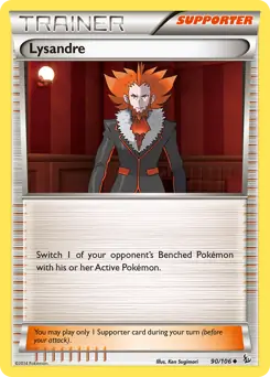 Lysandre Pokemon card from Flashfire