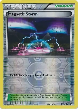 Magnetic Storm Reverse Holo Pokemon card from Flashfire