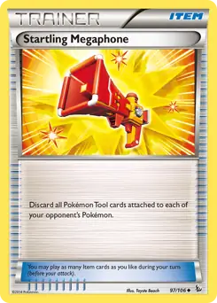 Startling Megaphone Pokemon card from Flashfire
