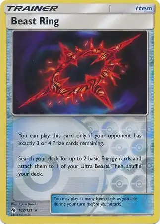 Beast Ring Reverse Holo Pokemon card from Forbidden Light