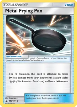 Metal Frying Pan Pokemon card from Forbidden Light