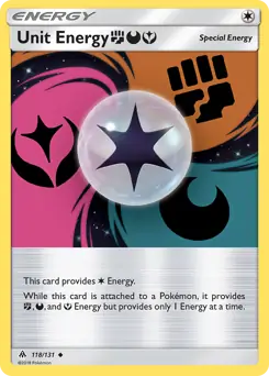 Unit Energy FDY Pokemon card from Forbidden Light