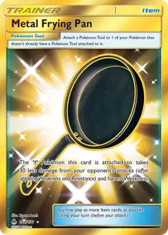Metal Frying Pan Secret Pokemon card from Forbidden Light