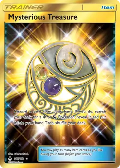 Mysterious Treasure Secret Pokemon card from Forbidden Light