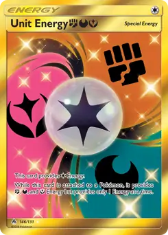 Unit Energy Secret Pokemon card from Forbidden Light