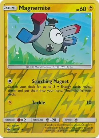 Magnemite Reverse Holo Pokemon card from Forbidden Light