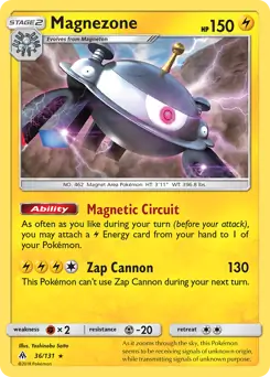 Magnezone Pokemon card from Forbidden Light