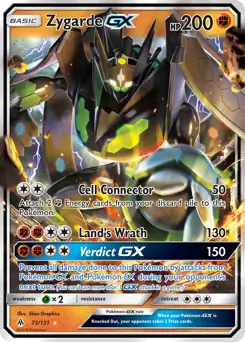 Zygarde GX Pokemon card from Forbidden Light