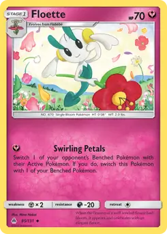Floette Pokemon card from Forbidden Light