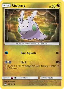 Goomy Pokemon card from Forbidden Light