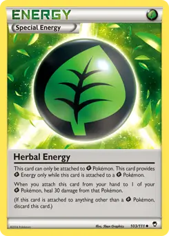 Herbal Energy Pokemon card from Furious Fists