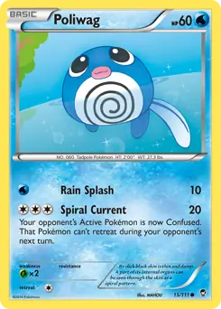 Poliwag Pokemon card from Furious Fists