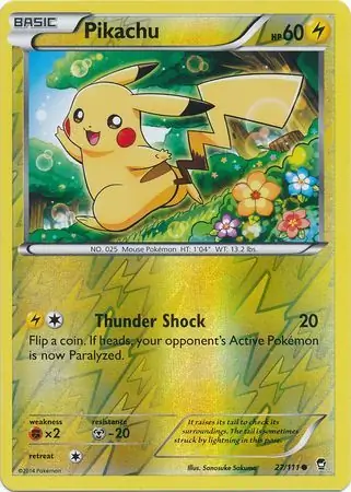 Pikachu Reverse Holo