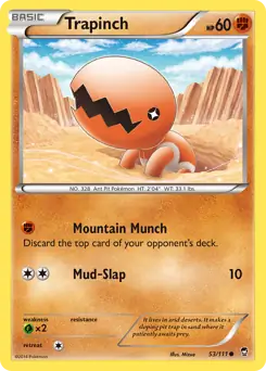 Trapinch Pokemon card from Furious Fists