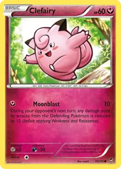 Clefairy Pokemon card from Furious Fists