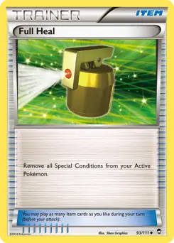 Full Heal Pokemon card from Furious Fists