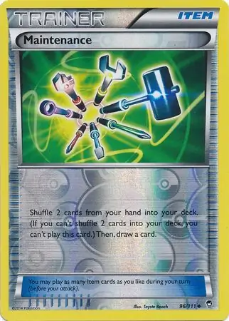 Maintenance Reverse Holo Pokemon card from Furious Fists