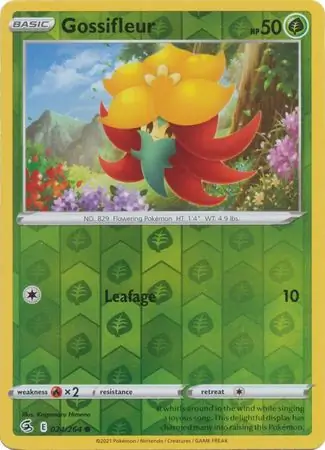 Gossifleur Reverse Holo Pokemon card from Fusion Strike